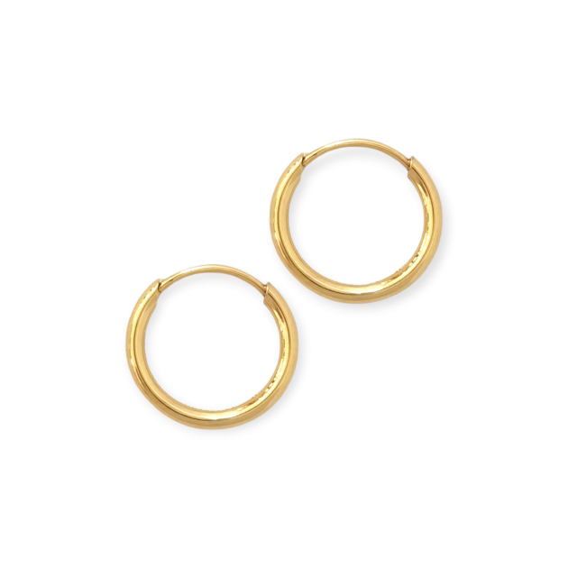 KL-585-KO-194 - Kolczyki złote - koła 10 mm