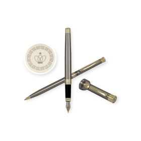 RE118PD - Pióro ze stalówką i długopis "Lane gold" REGAL
