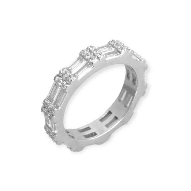 AZ-925-PI-10 - Pierścionek srebrny z cyrkoniami