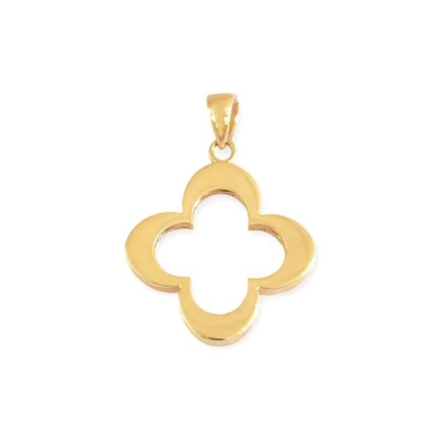 OL-585-ZA-1 - Zawieszka złota - koniczynka