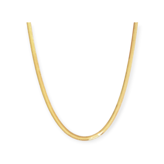 GE-585-NA-23 - Naszyjnik złoty - taśma 4 mm