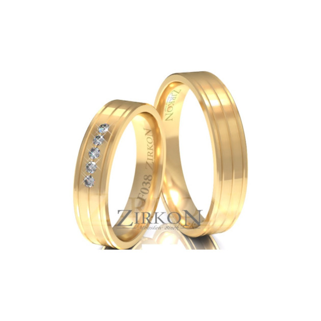 F-038 - Obrączki złote F-038