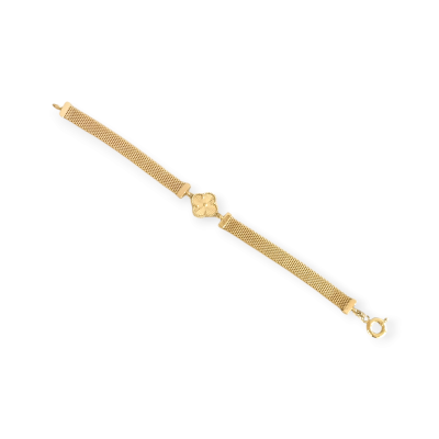 GE-585-BR-31 - Bransoletka złota - koniczynka