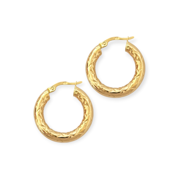 GE-585-KO-43 - Kolczyki złote - koła