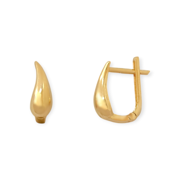 BA-585-KO-73 - Kolczyki złote - kropelki, łezki