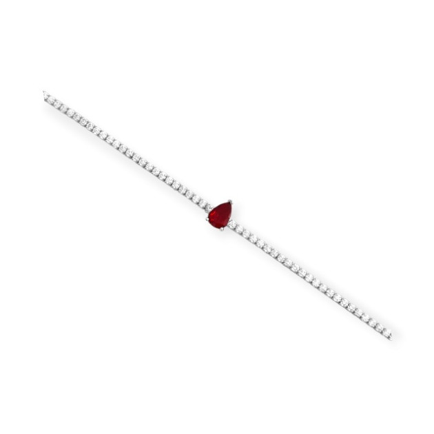 AZ-925-BR-66 - Bransoletka srebrna z cyrkoniami