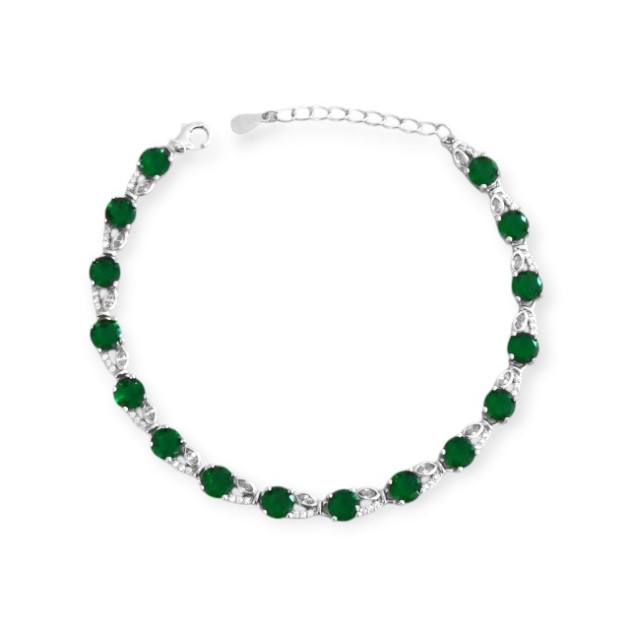 AZ-925-BR-72 - Bransoletka srebrna z cyrkoniami