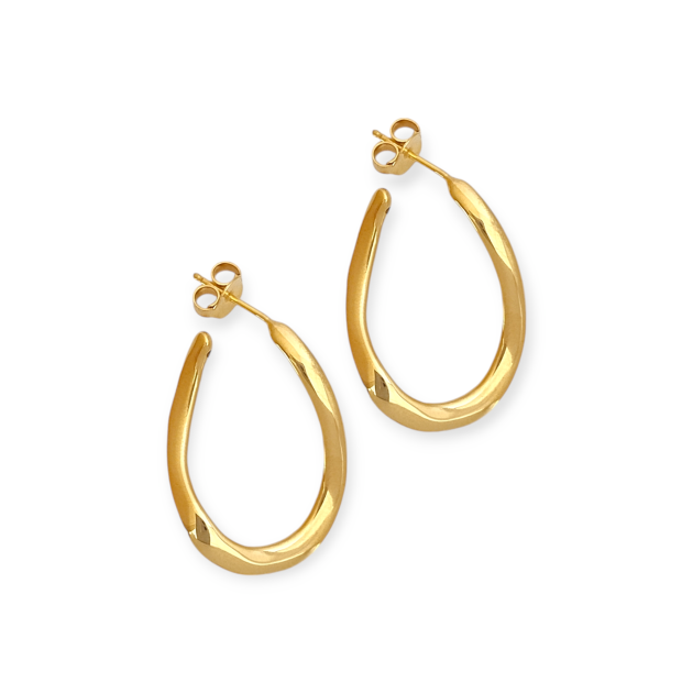 NP-925-KO-129 - Kolczyki pozłacane