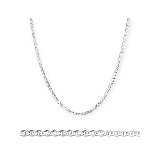 BA-925-ŁA-20 - Łańcuszek srebrny - gucci 3 mm