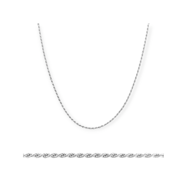 BA-925-ŁA-24 - Łańcuszek srebrny - kordel 1 mm