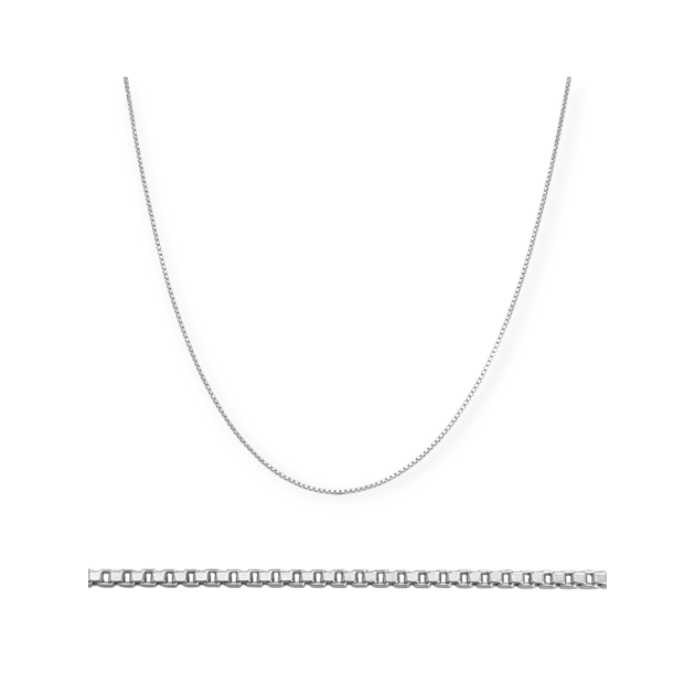 BA-925-ŁA-25 - Łańcuszek srebrny - kostka 1 mm