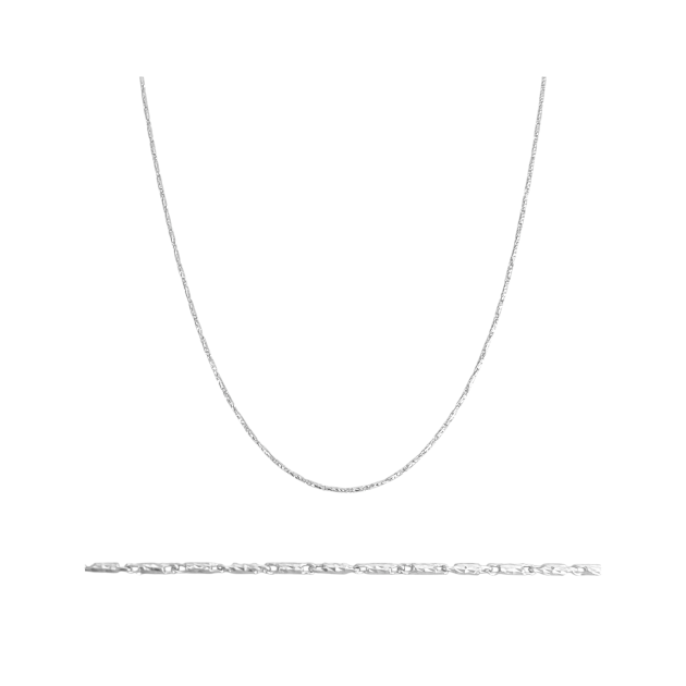 BA-925-ŁA-49 - Łańcuszki srebrne - patyczki diamentowane 1 mm