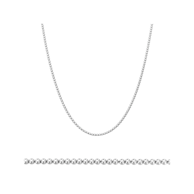 BA-925-ŁA-52 - Łańcuszek srebrny - kulki 2 mm