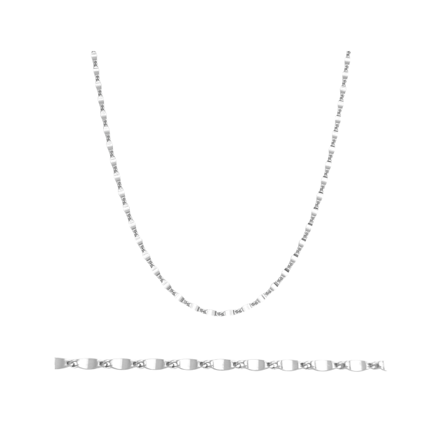 BA-925-ŁA-54 - Łańcuszek srebrny - płytka 3 mm