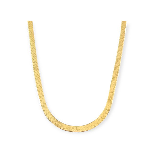 PX-925-NA-46 - Naszyjnik pozłacany - taśma 5 mm