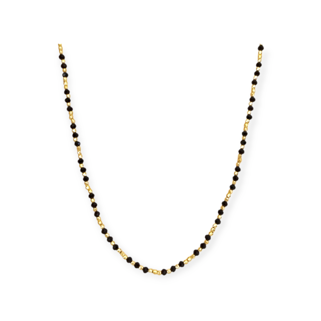 PX-925-NA-47 - Naszyjnik pozłacany z kamieniami szklanymi