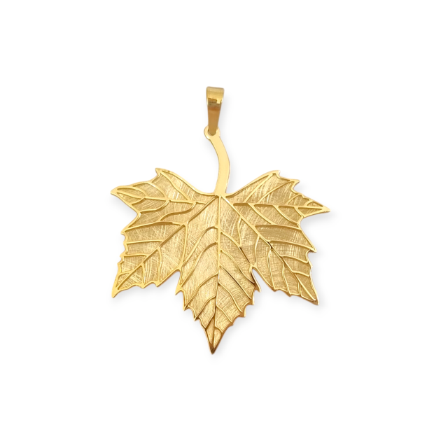 PX-925-ZA-85 - Zawieszka pozłacana - liść