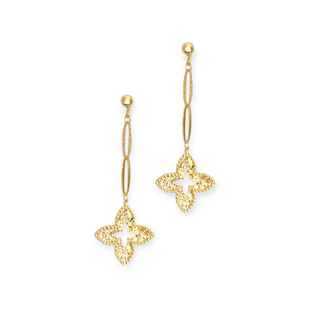 OR247446 - Kolczyki złote - kwiatki