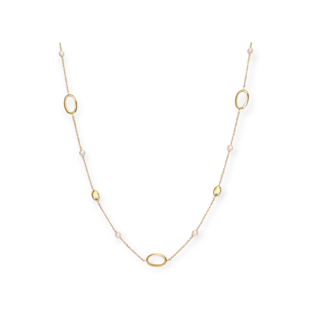 CO247446 - Naszyjnik złoty z perłami