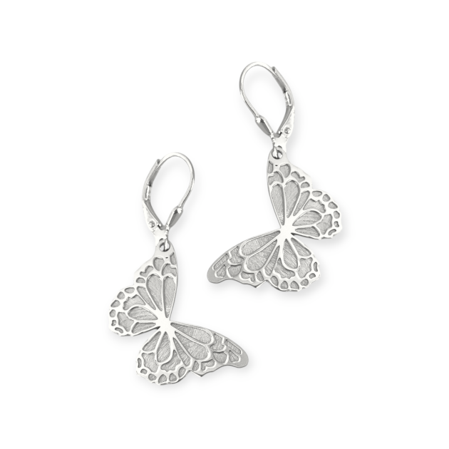 PX-925-KO-71 - Kolczyki srebrne - motyle