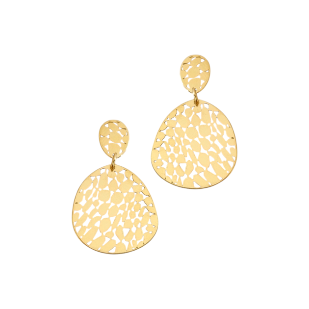 PX-925-KO-73 - Kolczyki pozłacane