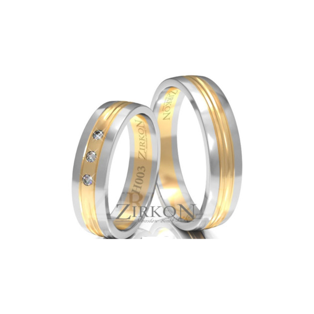 H-003 - Obrączki złote H-003