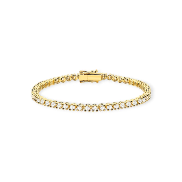 B0028 LAB - Bransoletka złota z diamentami laboratoryjnymi - tenisowa