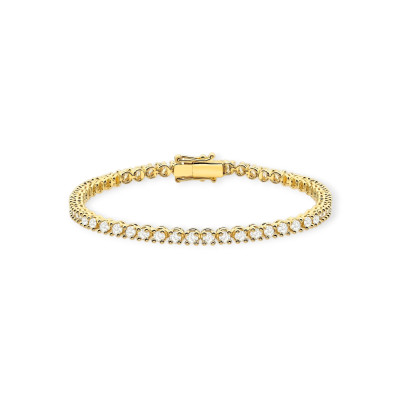 B0028 LAB - Bransoletka złota z diamentami laboratoryjnymi - tenisowa