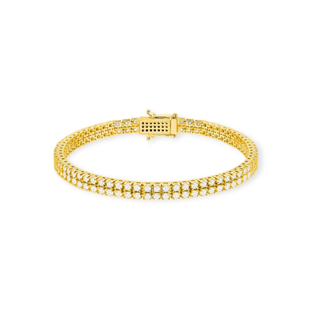 B0034 LAB - Bransoletka złota z diamentami laboratoryjnymi