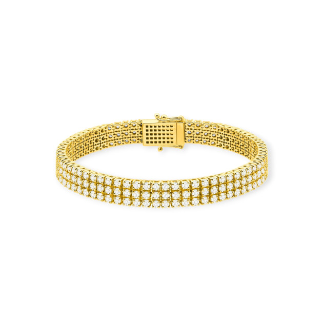 B0035 LAB - Bransoletka złota z diamentami laboratoryjnymi