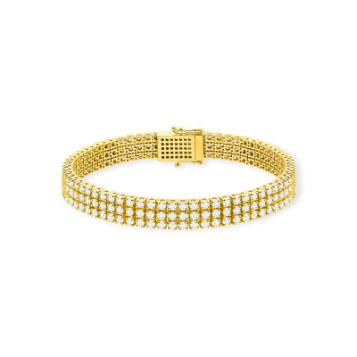 B0035 LAB - Bransoletka złota z diamentami laboratoryjnymi