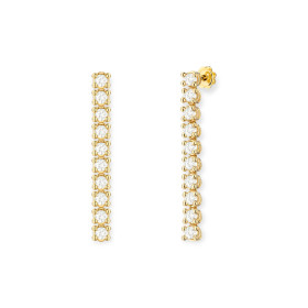 K0330 LAB - Kolczyki złote z diamentami laboratoryjnymi