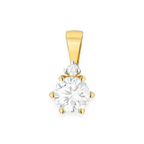 Z0076 LAB - Zawieszka złota z diamentami laboratoryjnymi