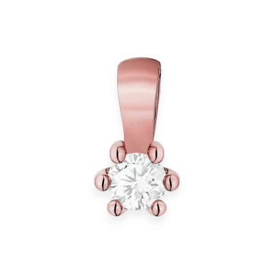 Z0222 LAB - Zawieszka złota z diamentem laboratoryjnym