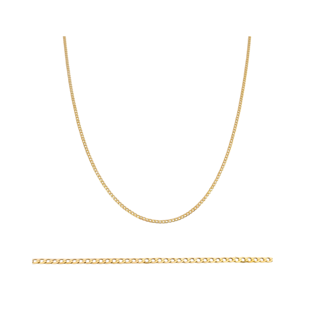 BA-585-ŁA-15 - Łańcuszek złoty - pancerka 1,5 mm