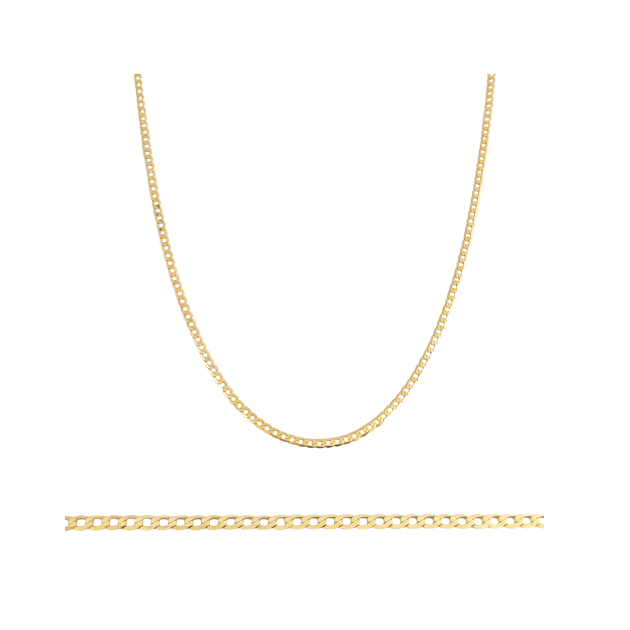 BA-585-ŁA-17 - Łańcuszek złoty - pancerka 2 mm