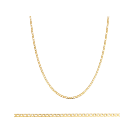 BA-585-ŁA-17 - Łańcuszek złoty - pancerka 2 mm