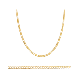 BA-585-ŁA-20 - Łańcuszek złoty - pancerka 4 mm