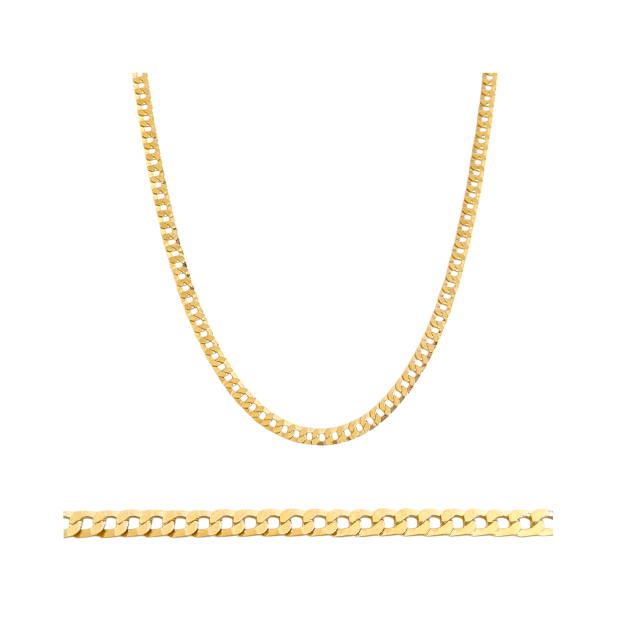 BA-585-ŁA-22 - Łańcuszek złoty - pancerka 5 mm