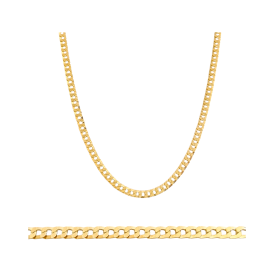 BA-585-ŁA-22 - Łańcuszek złoty - pancerka 5 mm