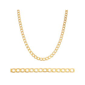 BA-585-ŁA-23 - Łańcuszek złoty - pancerka 6 mm