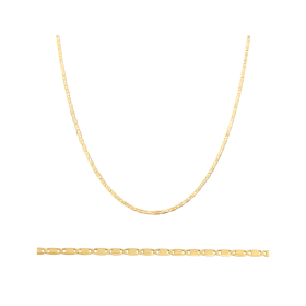 BA-585-ŁA-27 - Łańcuszek złoty - płytka 2 mm