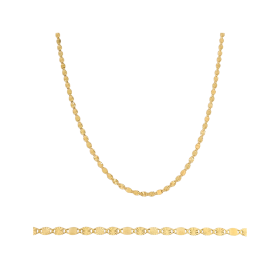 BA-585-ŁA-28 - Łańcuszek złoty - płytka 3 mm