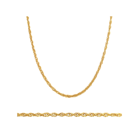 KL-585-ŁA-50 - Łańcuszek złoty - singapur 3 mm