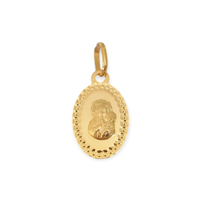BA-585-ZA-33 - Zawieszka złota - medalik Matka Boska Częstochowska
