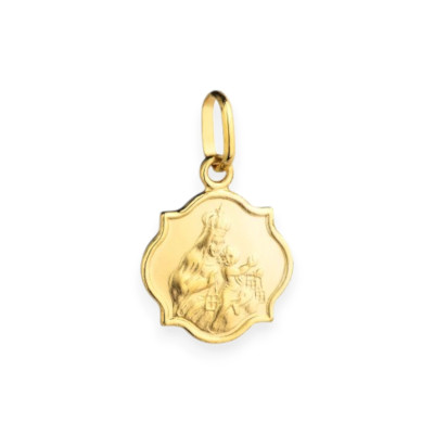 BA-585-ZA-34 - Zawieszka złota - medalik, szkaplerz