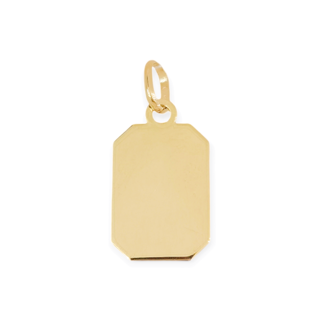 BA-585-ZA-55 - Zawieszka złota - blaszka, nieśmiertelnik