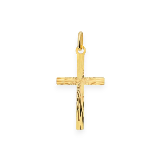 KL-585-ZA-230 - Zawieszka złota krzyżyk diamentowany