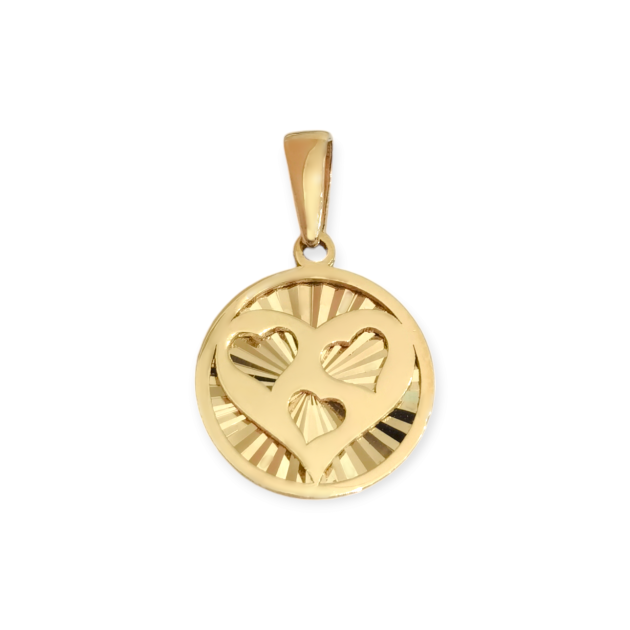 KL-585-ZA-241 - Zawieszka złota - serca