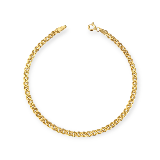 BA-585-BR-122 - Bransoletka złota - mona lisa 3 mm